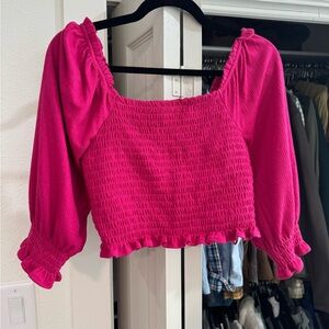 Free People Smocked Blouse